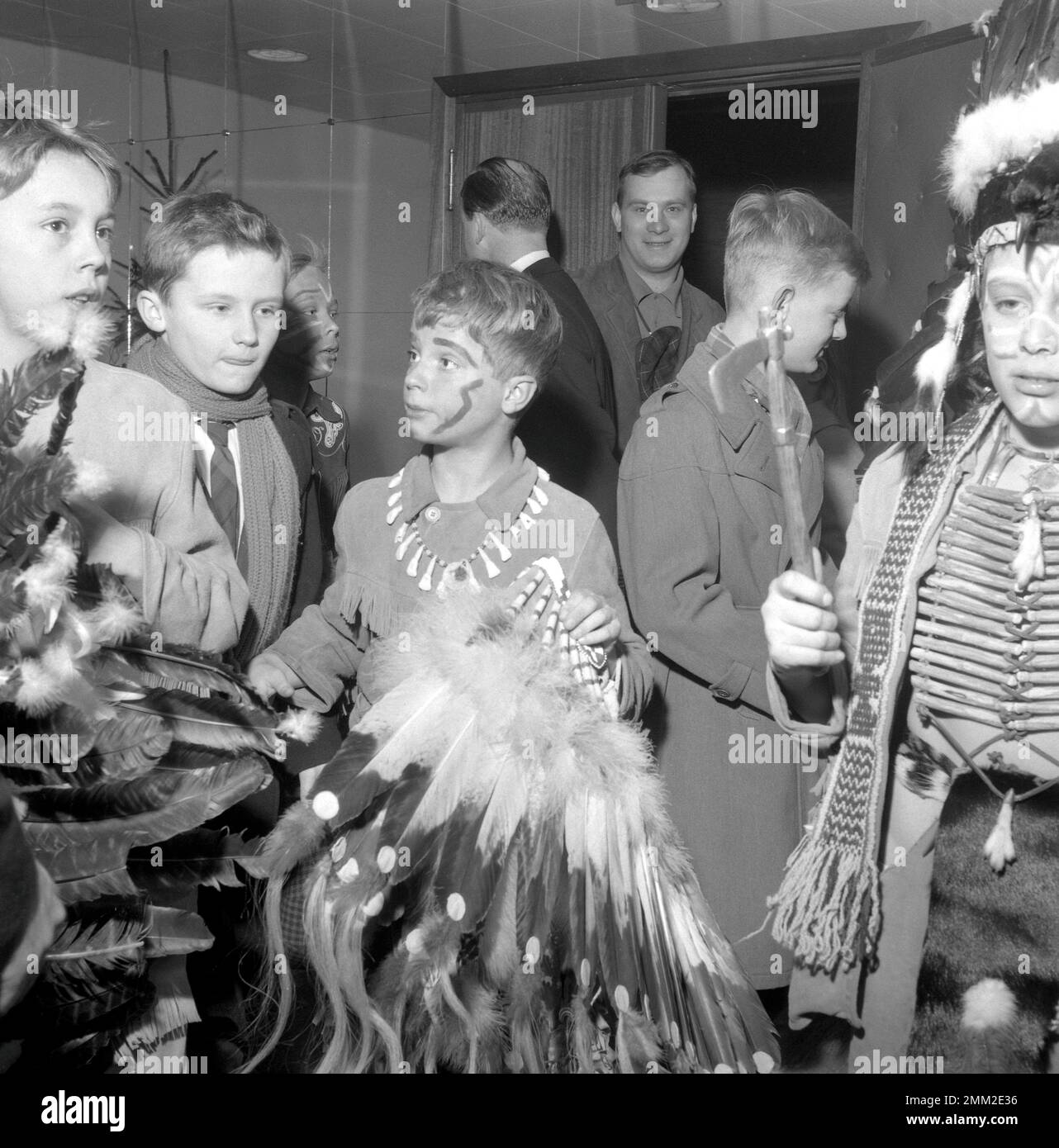 Carl XVI Gustaf, King of Sweden. Born 30 april 1946. Pictured wearing an native american costume