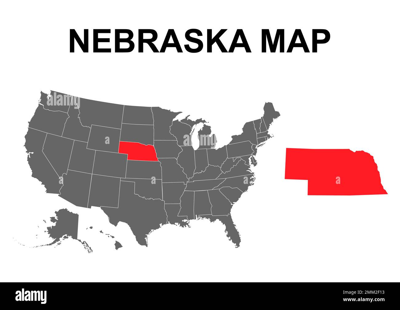 Nebraska Map Shape United States Of America Flat Concept Icon Symbol Nebraska Map Shape United States Of America Flat Concept Icon Symbol Vector Illustration 2MM2F13