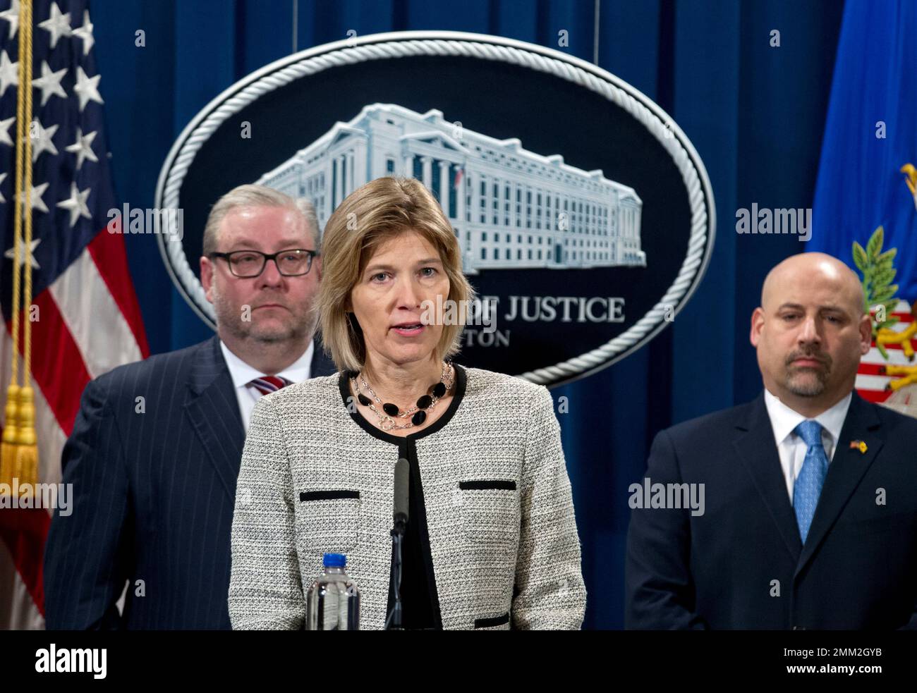 FBI Executive Assistant Director Amy Hess speaks during a news ...