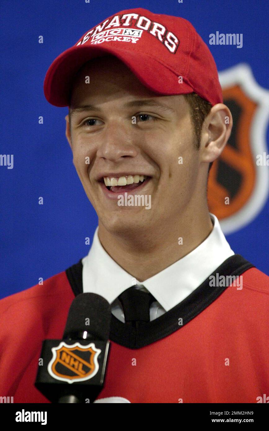 First round pick for the Ottawa Senators Jason Spezza poses during the ...