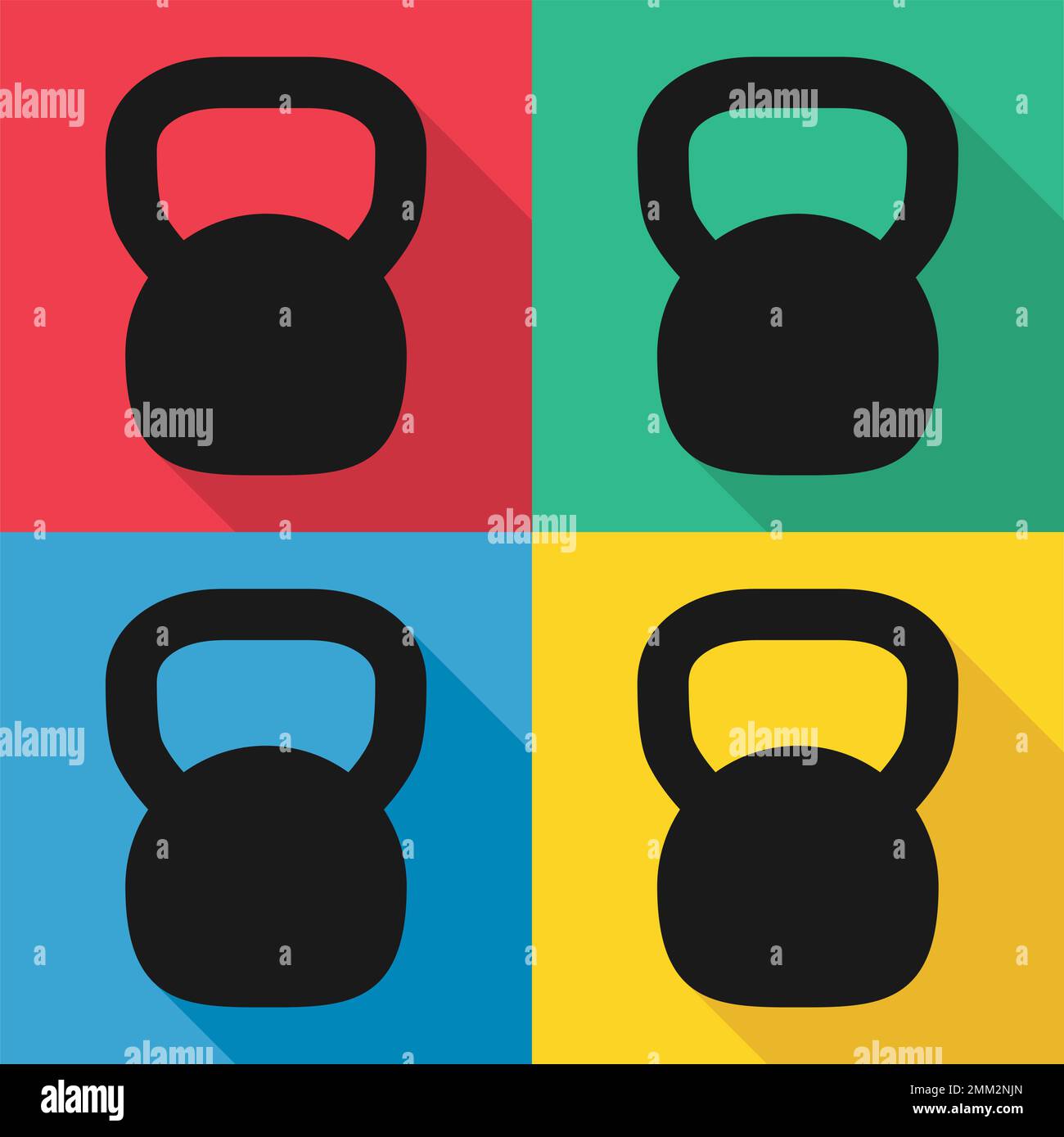 Set of Kettlebell icon, fitness sport symbol, iron equipment vector ...