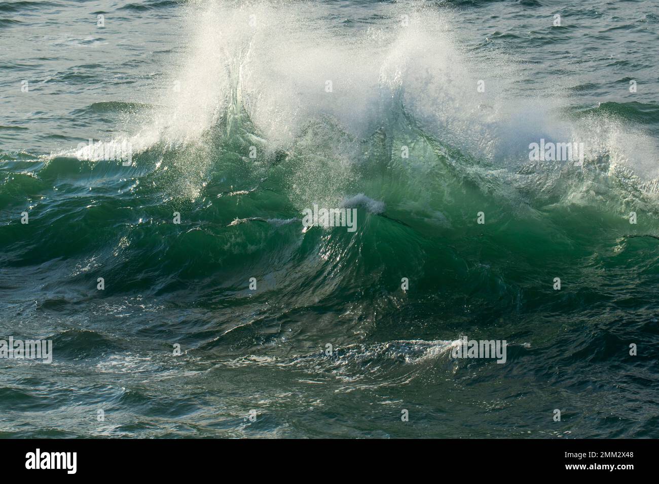Waves, Fishing Rock State Park, Lincoln City, Oregon Stock Photo