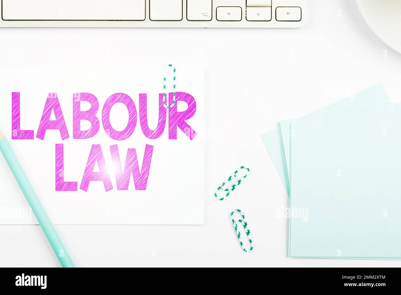 Hand writing sign Labour Law. Business approach Rules implemented by