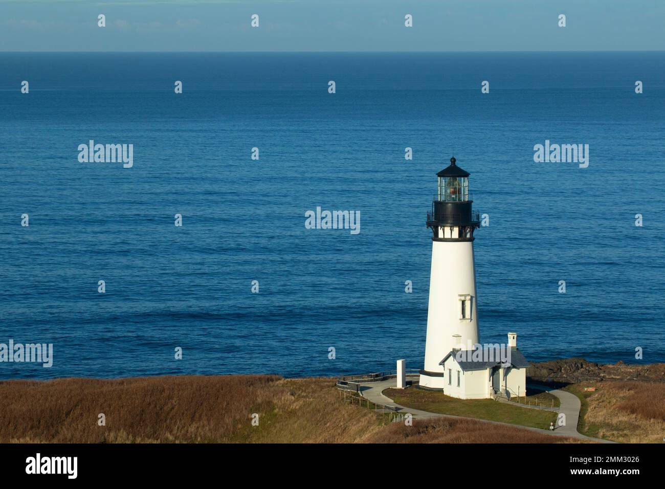 Yaquina Head Lighthouse, Yaquina Head Outstanding Natural Area, Newport, Oregon Stock Photo