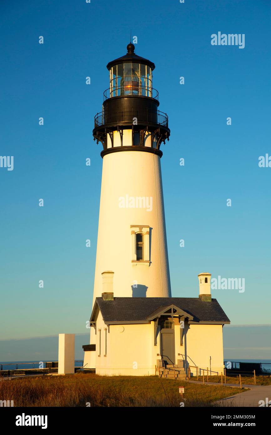 Yaquina Head Lighthouse, Yaquina Head Outstanding Natural Area, Newport, Oregon Stock Photo