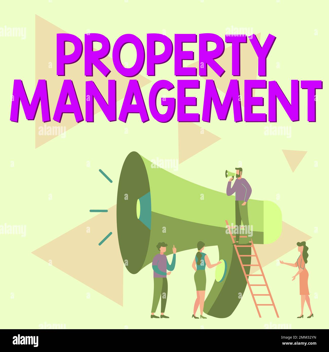 Text sign showing Property Management. Concept meaning Overseeing of Real Estate Preserved value