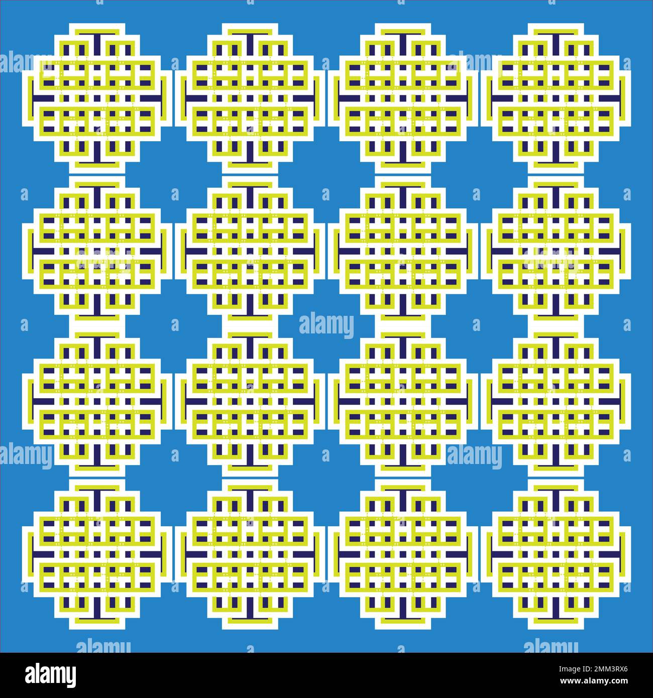 Geometric braid checkered continuous celtic motif. Vector Illustration Stock Vector