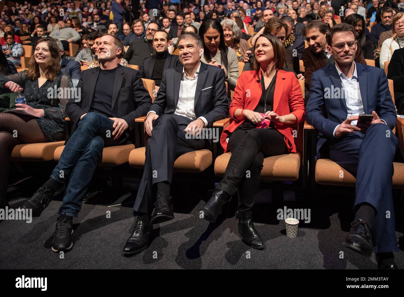 (L to R): Emma Rafowicz, Paul Magnette, Olivier Faure, Johanna Rolland ...