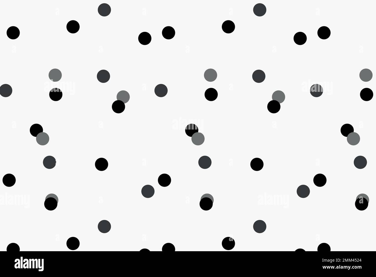 Polka dot pattern background, white cute design vector Stock Vector