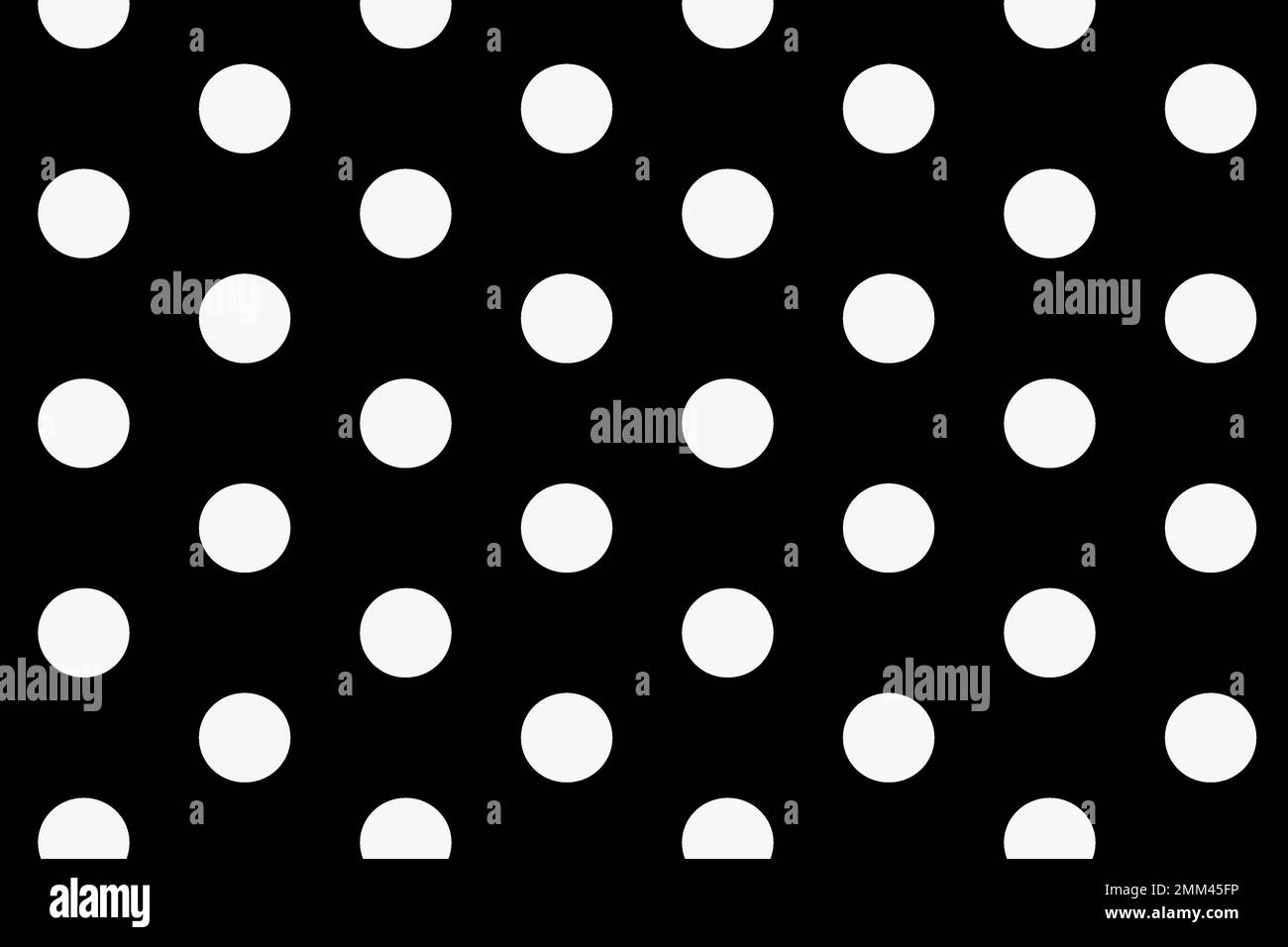 Simple pattern background, polka dot in black and white vector Stock ...
