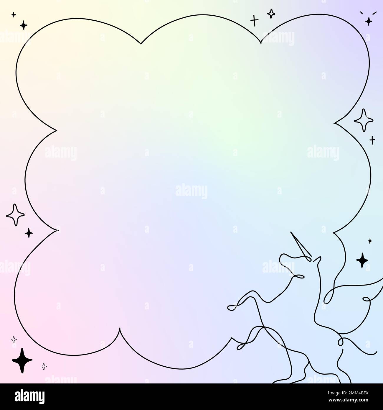 Unicorn frame hi-res stock photography and images - Alamy