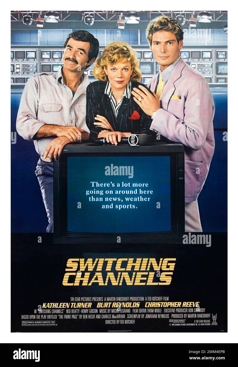 SWITCHING CHANNELS (1988), directed by TED KOTCHEFF. Credit: TRISTAR PICTURES / Album Stock Photo