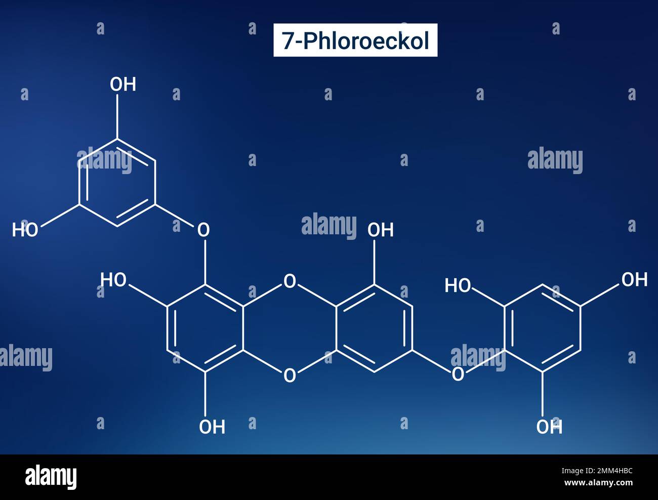 The chemical structure of 7-Phloroeckol Stock Vector Image & Art - Alamy