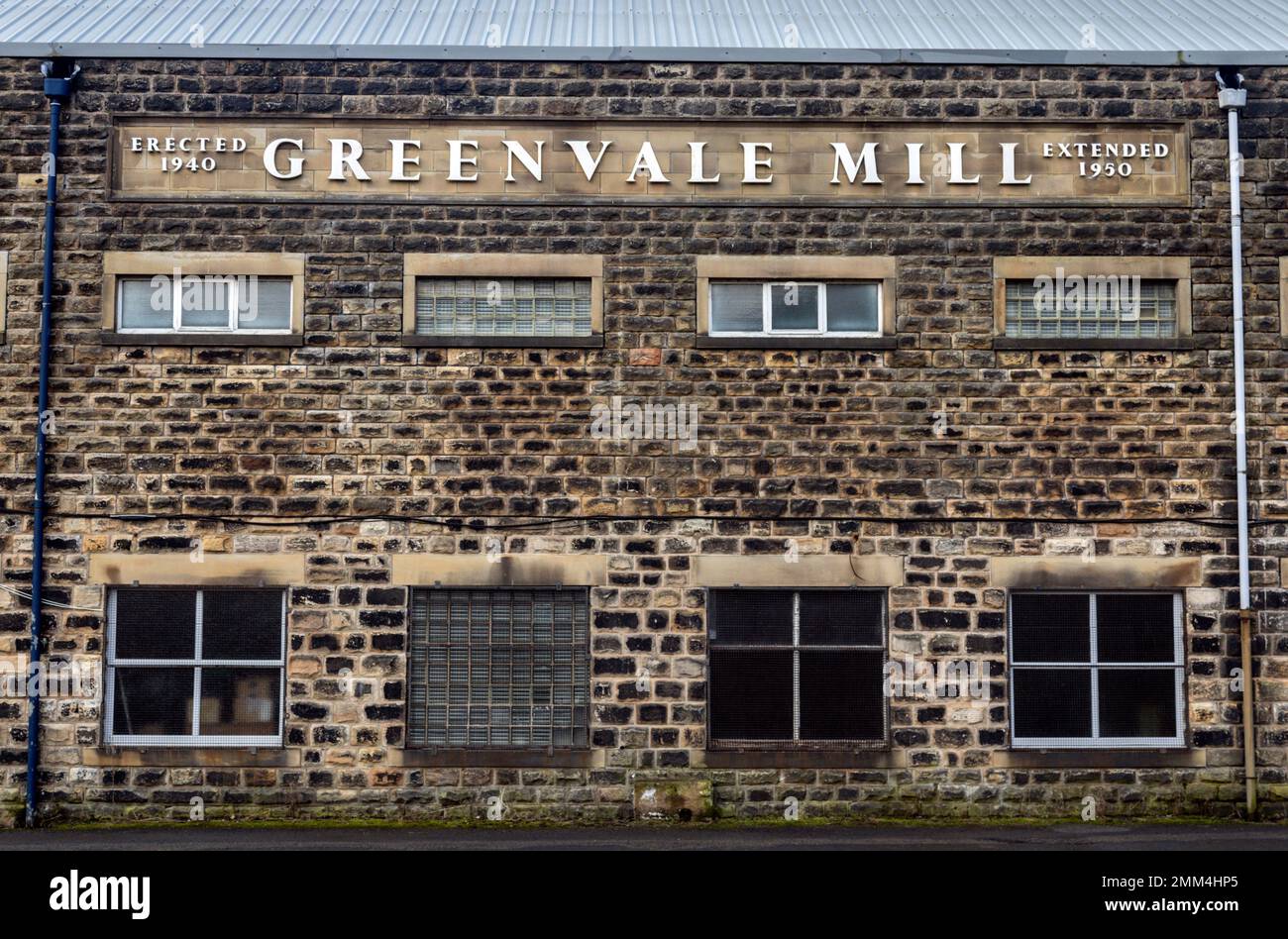 Greenvale Mill, Littleborough. Stock Photo