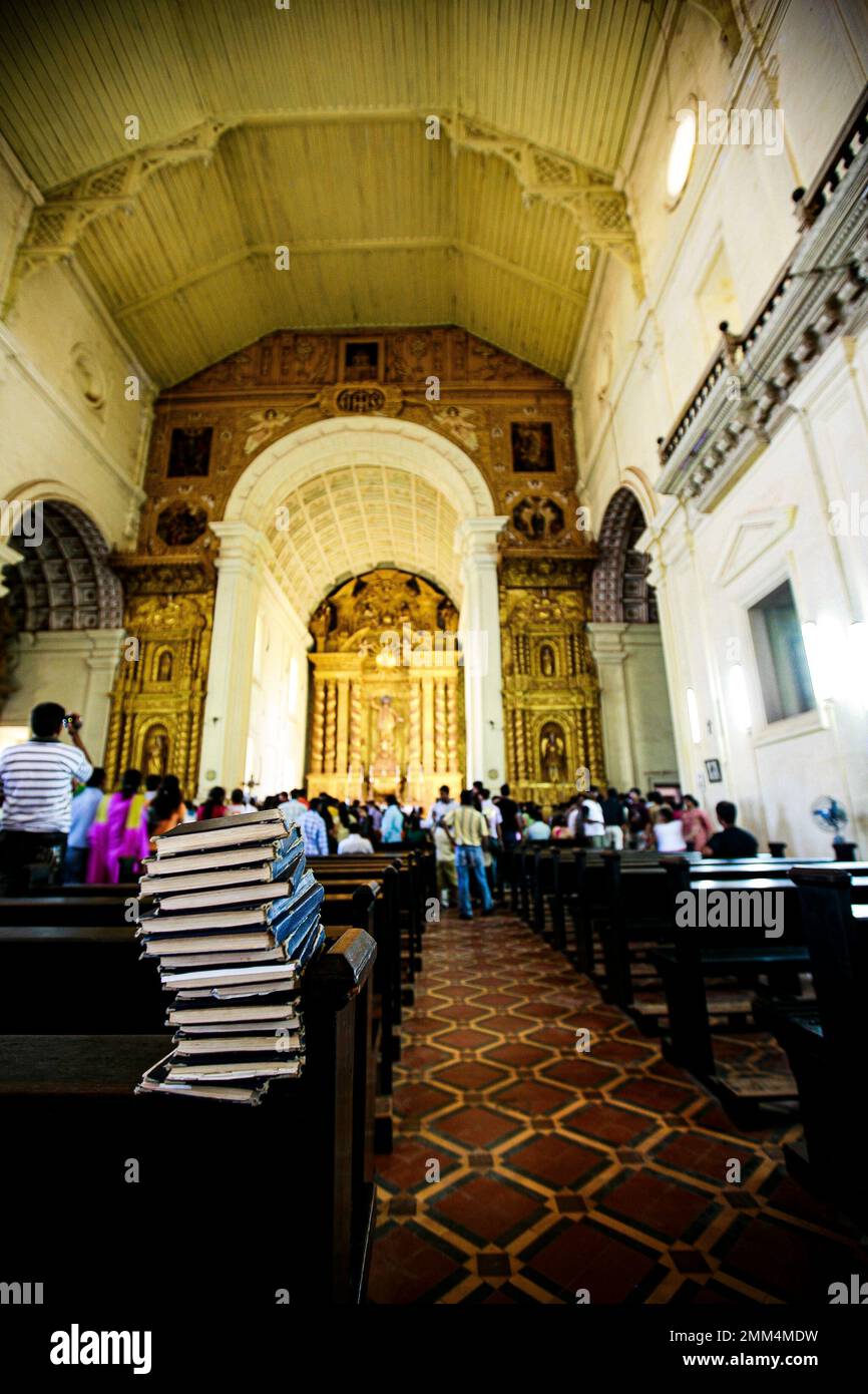 Basilica of Mom Jesus in Goa Stock Photo