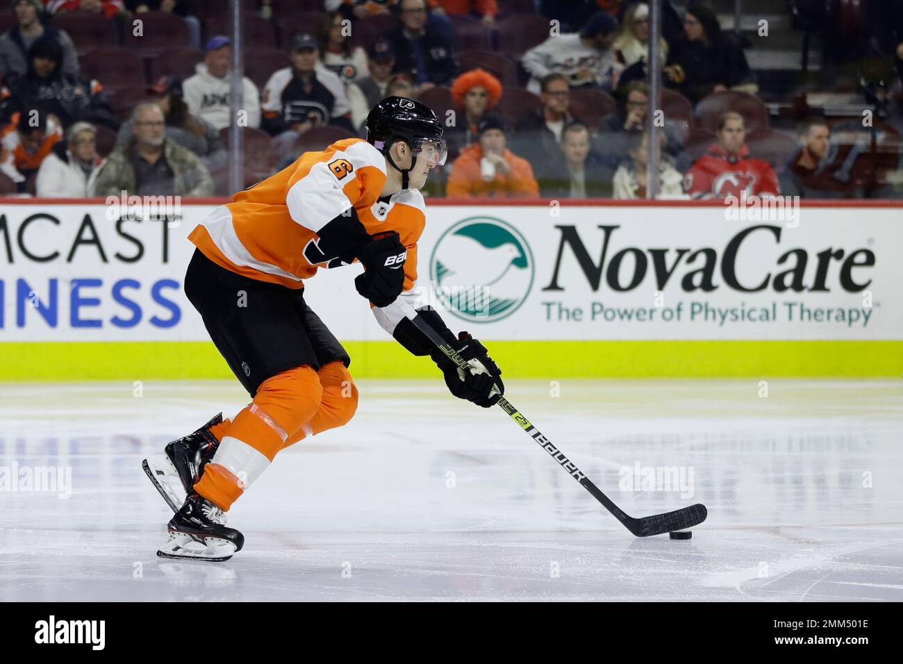 Philadelphia Flyers' Travis Sanheim in action during an NHL hockey game