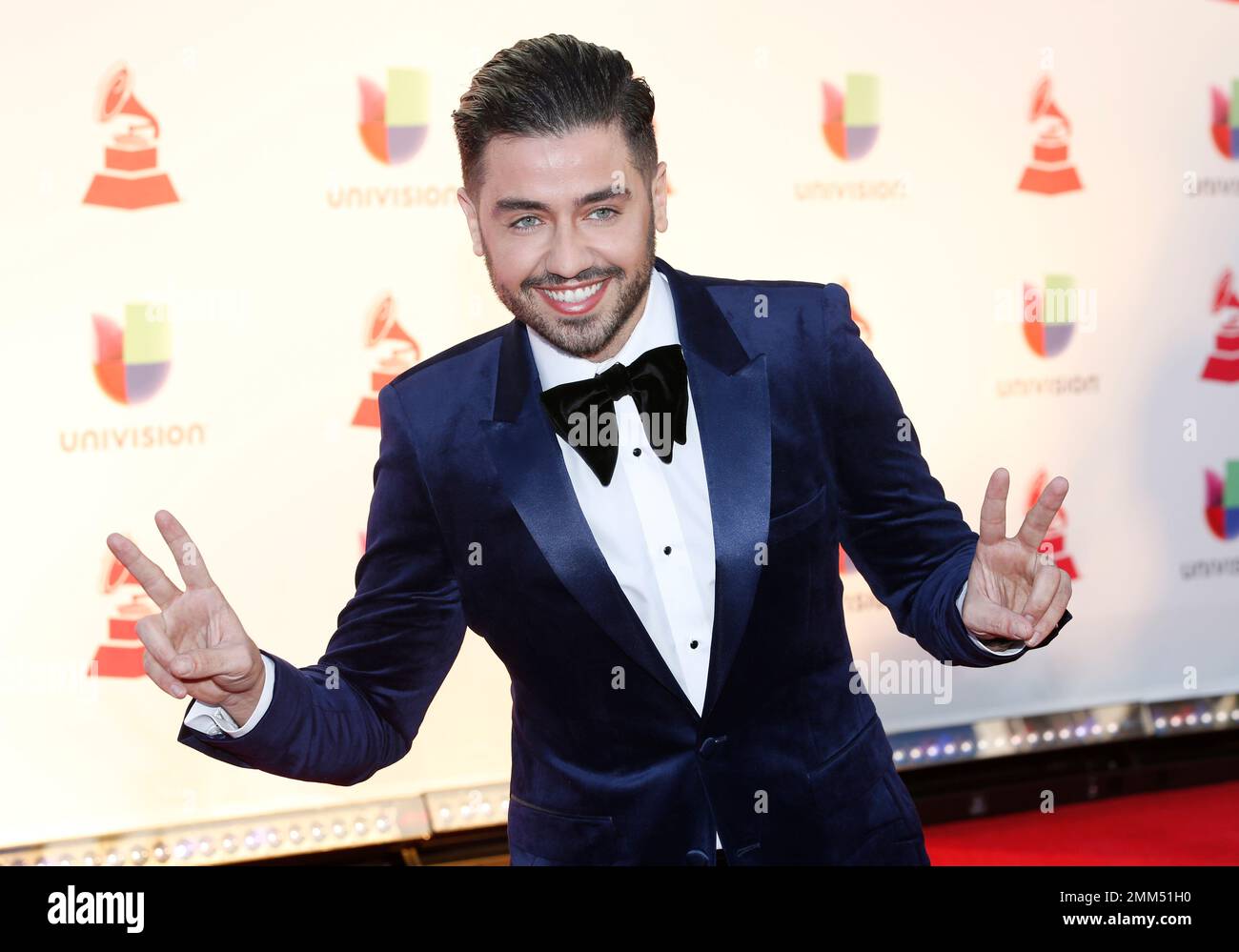 Borja Voces arrives at the Latin Grammy Awards on Thursday, Nov. 15