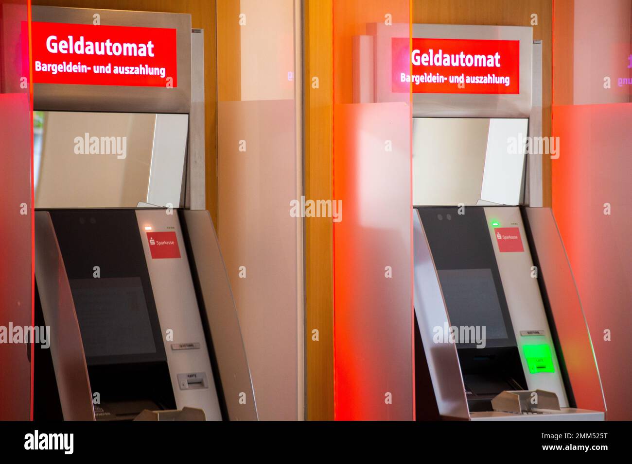 ATM of a Sparkasse in Germany (Ludwigshafen, Germany, January 29, 2023) Stock Photo