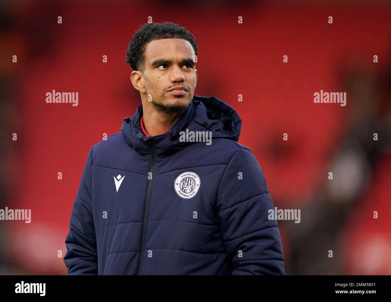 Stevenage's Terence Vancooten after the Emirates FA Cup fourth round match at the bet365 Stadium, Stoke-on-Trent. Picture date: Sunday January 29, 2023. Stock Photo