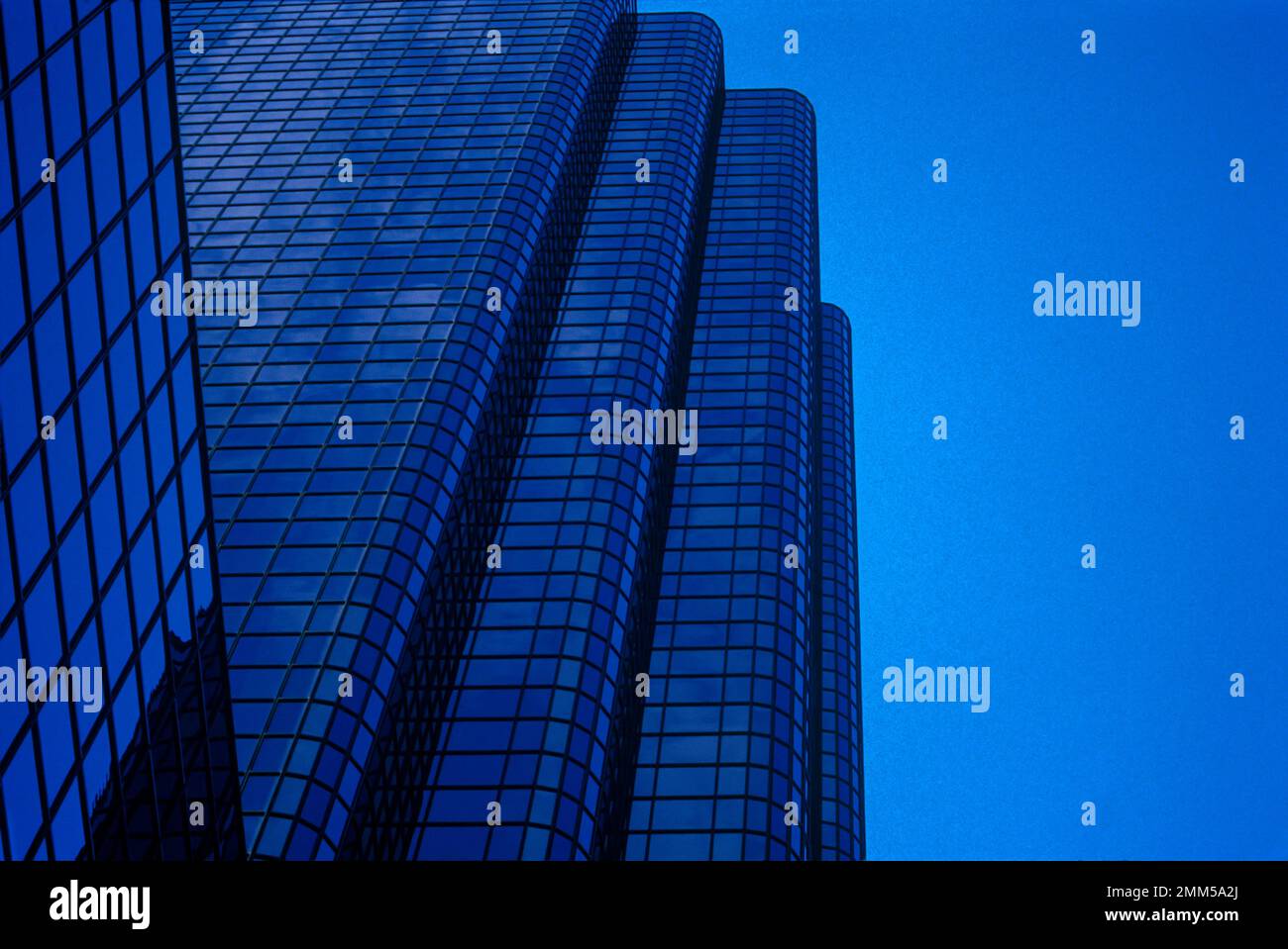 COMMERCIAL URBAN TALL OFFICE TOWER Stock Photo