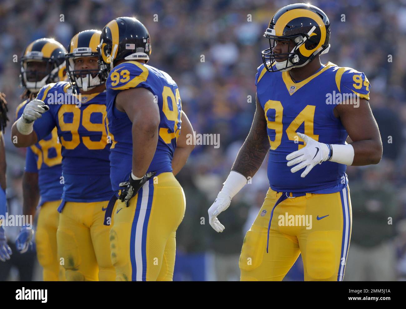 Los Angeles Rams defensive end John Franklin-Myers (94) lines up