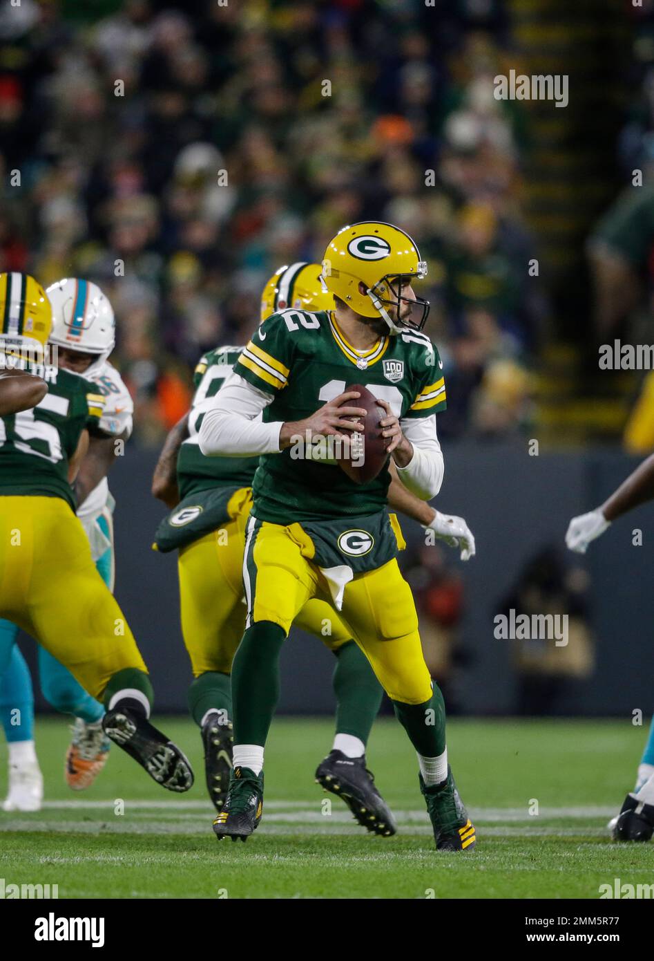 Green Bay Packers' Aaron Rodgers during an NFL football game Sunday