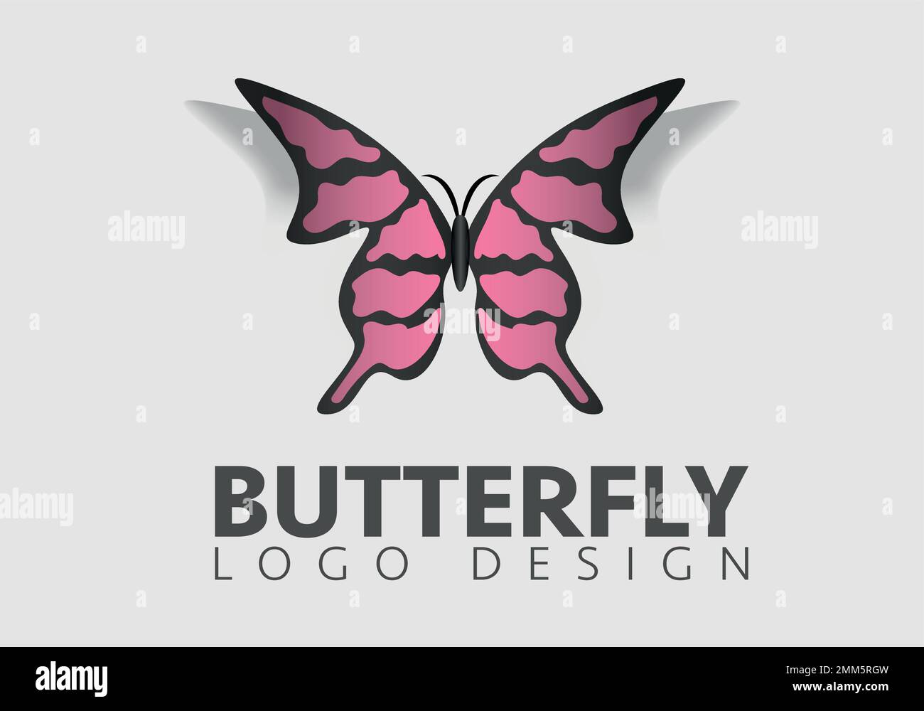 butterfly icon logo vector design template Stock Vector
