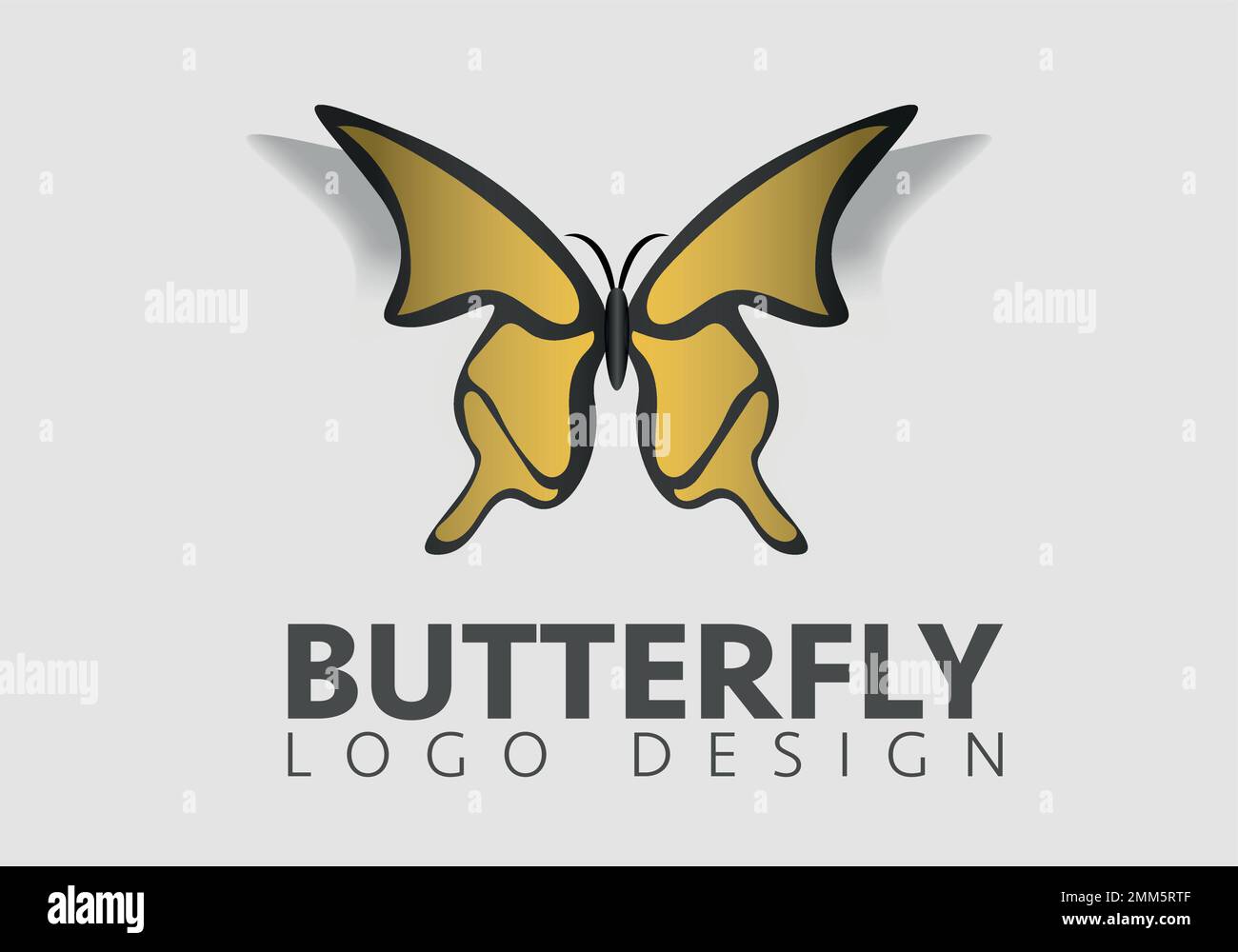 butterfly icon logo vector design template Stock Vector