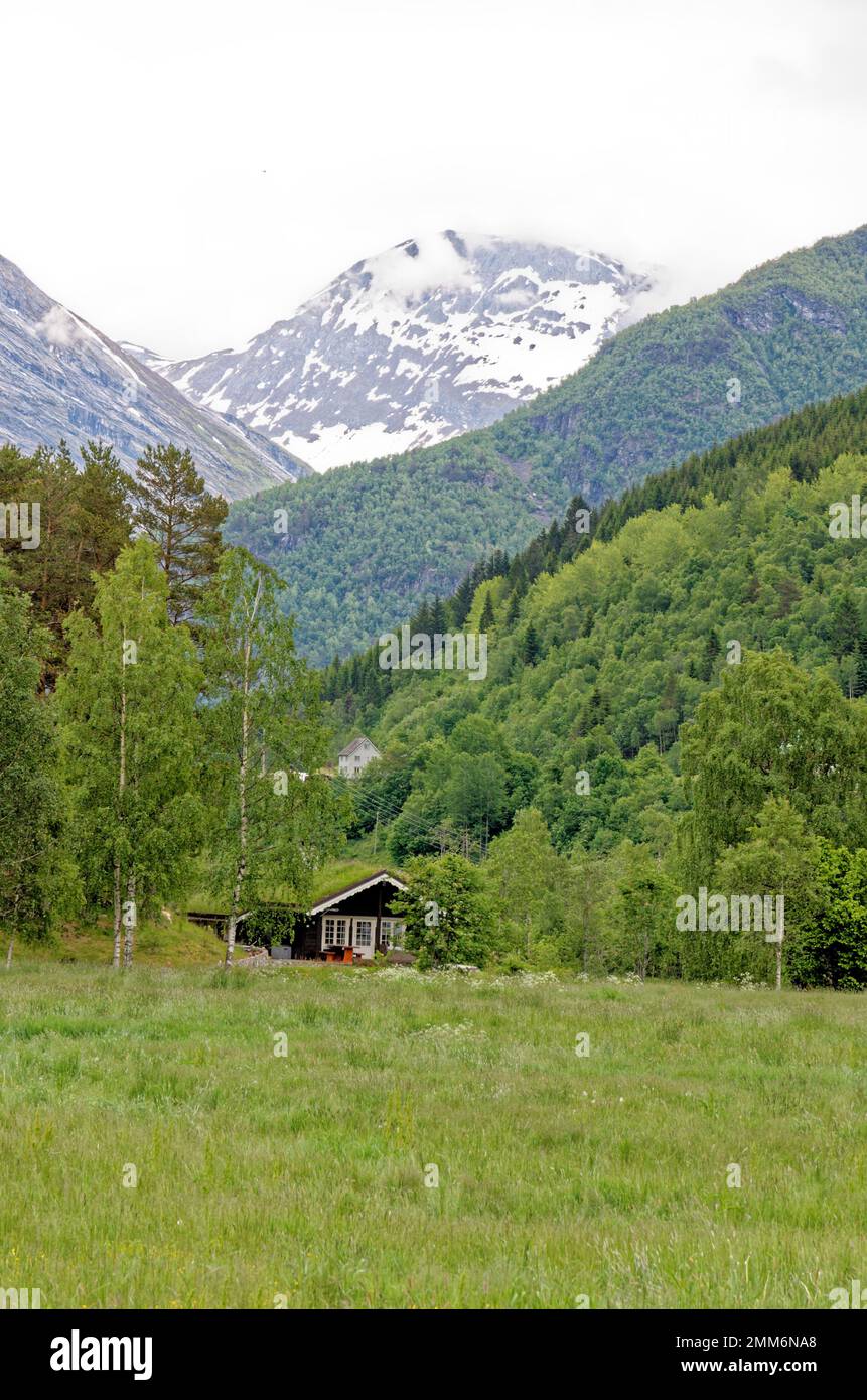 Beautiful norwegian landscape in the summer time - Andalsnes - Norway. 20.06..2012 Stock Photo