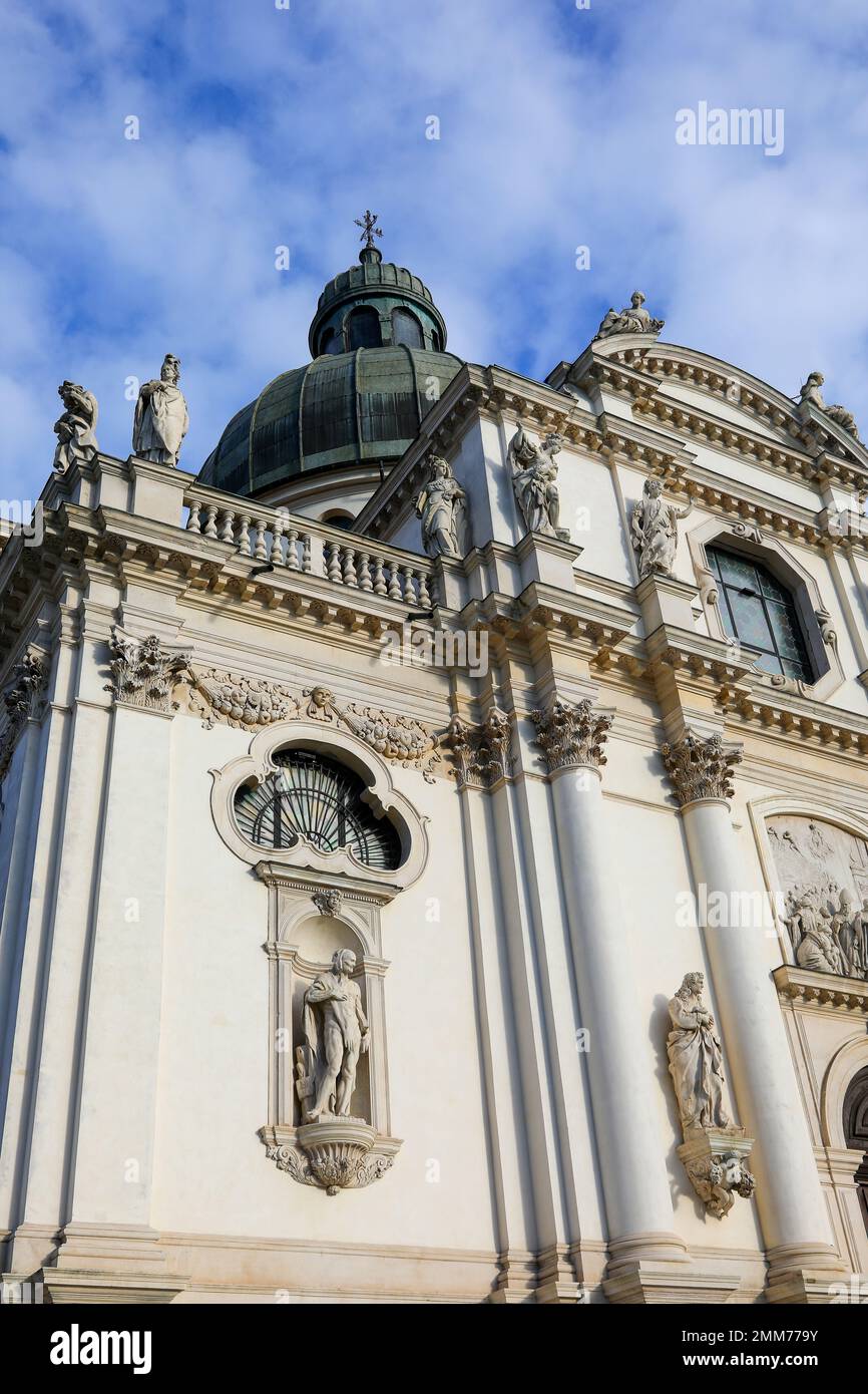 Ancient Basilica called MONTE BERICO in Vicenza City in Northern Italy ...