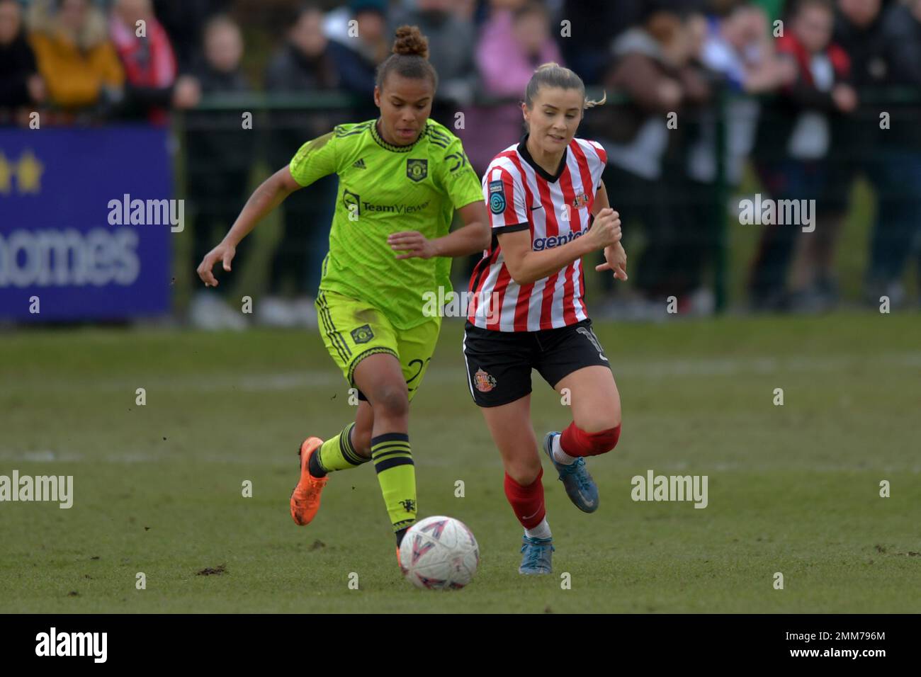 Hetton, UK. 21st Jan, 2023. Nikita Parris of Manchester United during the Women's Fourth Round FA Cup match between Sunderland and Manchester United at Eppleton CW, Hetton on Sunday 29th January 2023. (Credit: Scott Llewellyn | MI News) Credit: MI News & Sport /Alamy Live News Stock Photo