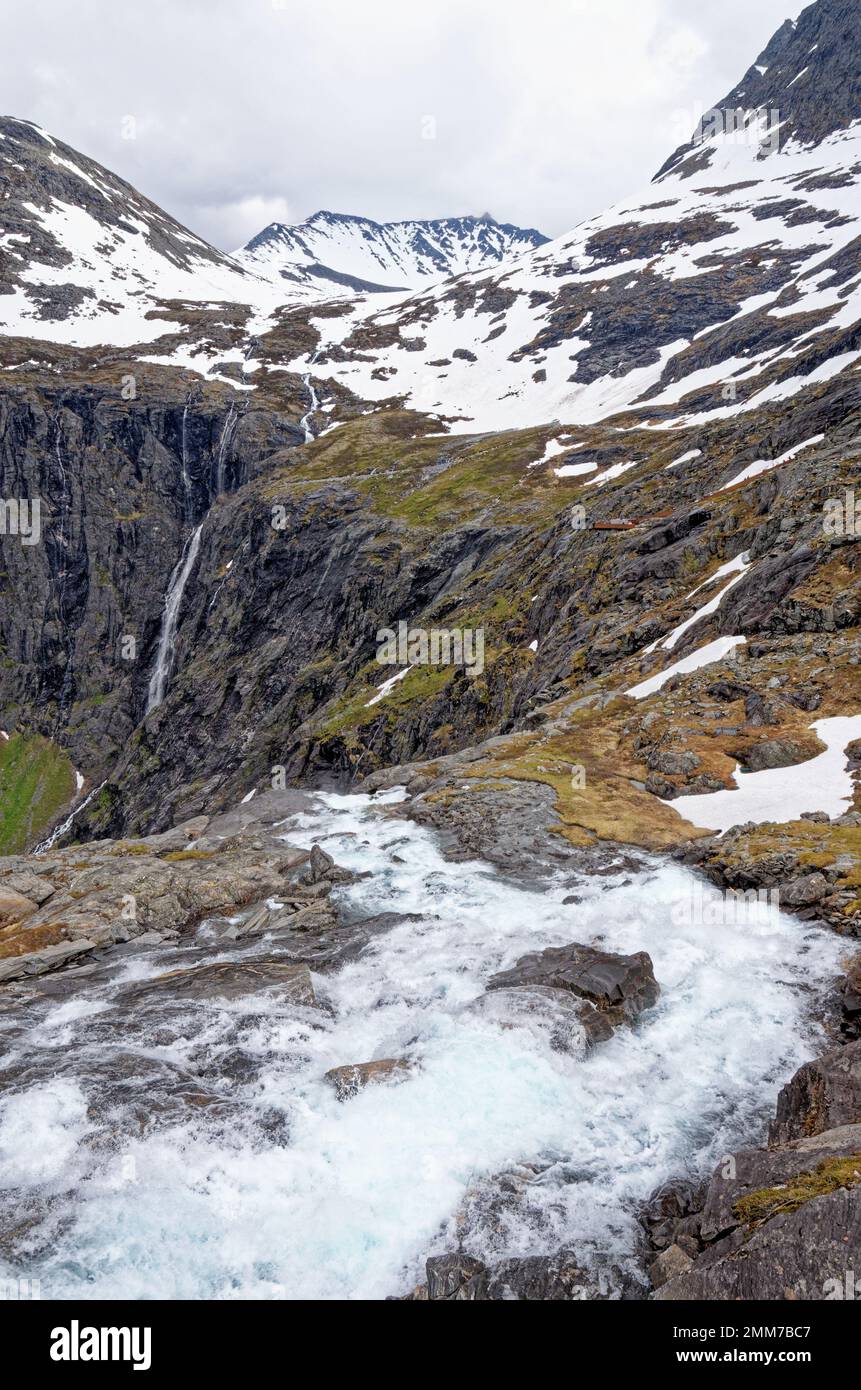 Travel destination Norway. Jostedalsbreen National Park. Northern Europe - 20th of July 2012 Stock Photo