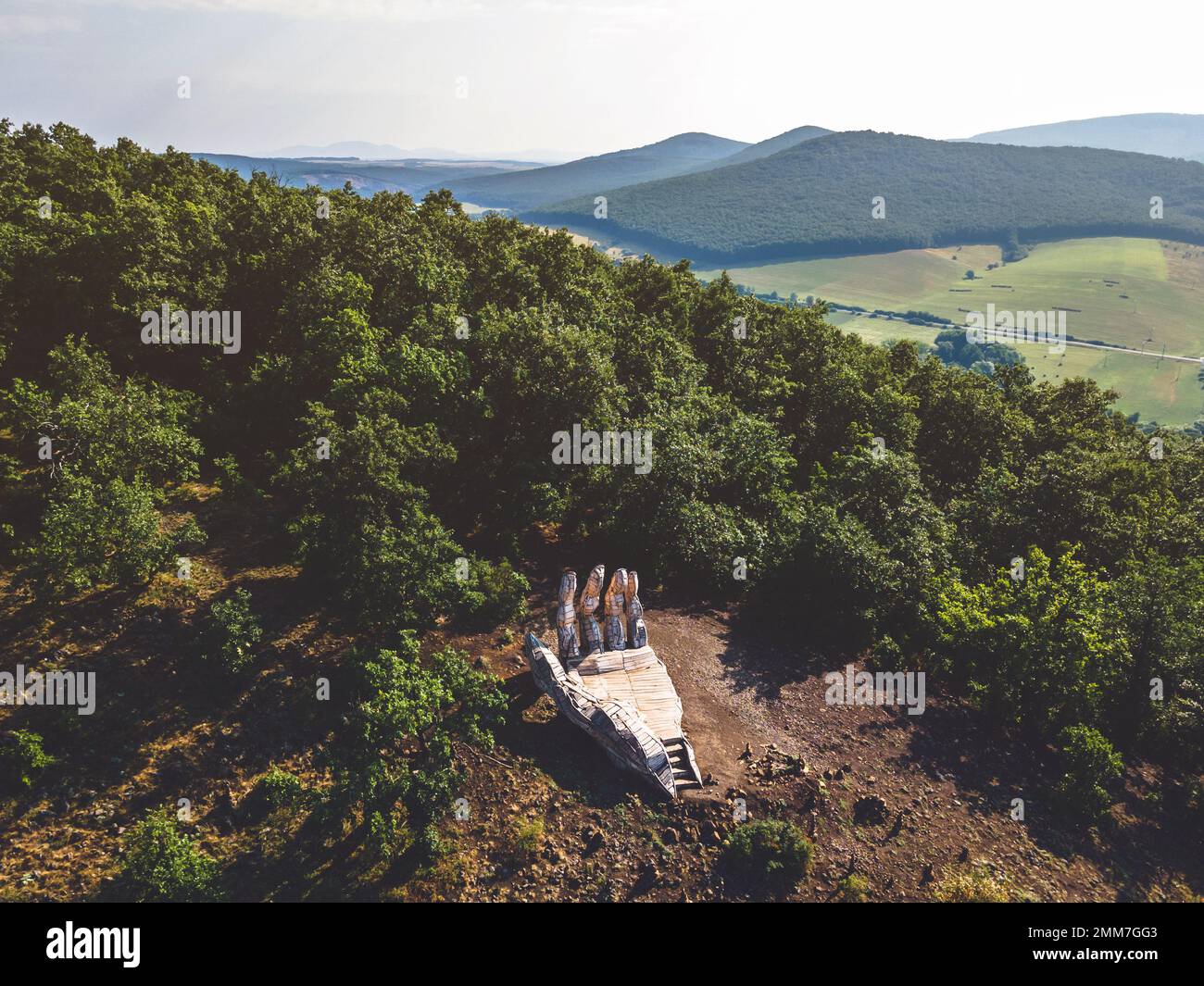 The Kéz lookout or God's hand lookout is a wooden tourist attraction and lookout point