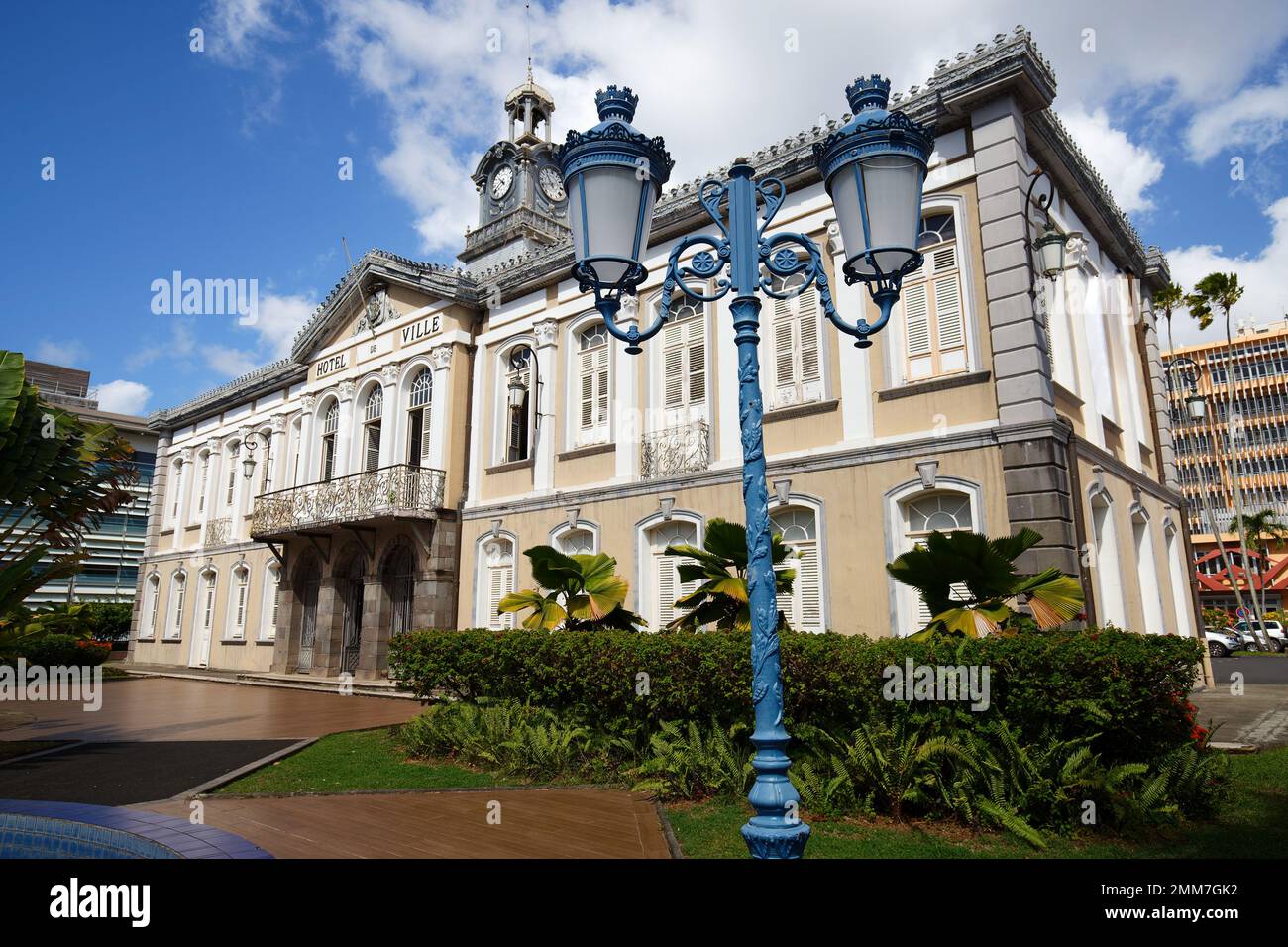 The ancient town hall of FortdeFrance. Fort de France is the capital