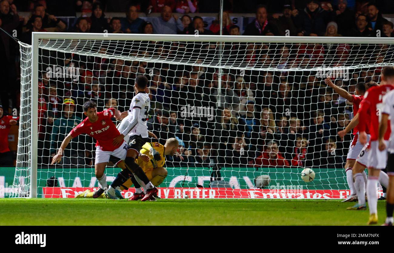 Wrexham, Wales, UK. Racecourse Ground, Wrexham, UK. 29th Jan, 2023. FA