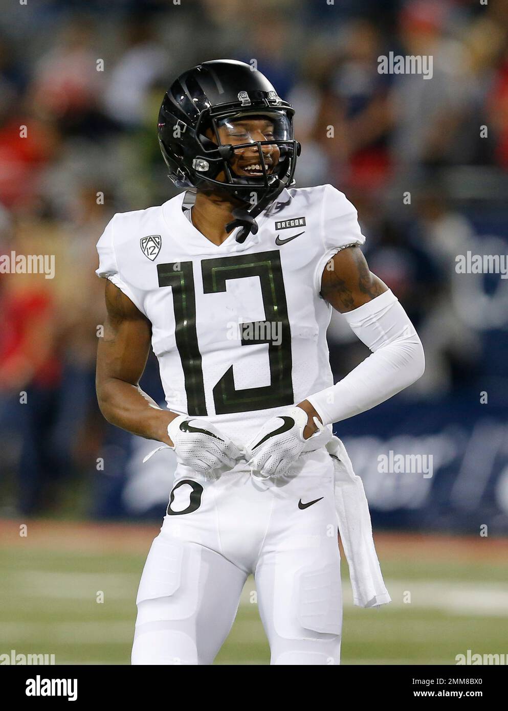 Oregon wide receiver Dillon Mitchell (13) during an NCAA college football  game against Arizona, Saturday, Oct. 27, 2018, in Tucson, Ariz. (AP  Photo/Rick Scuteri Stock Photo - Alamy, image size:993x1390