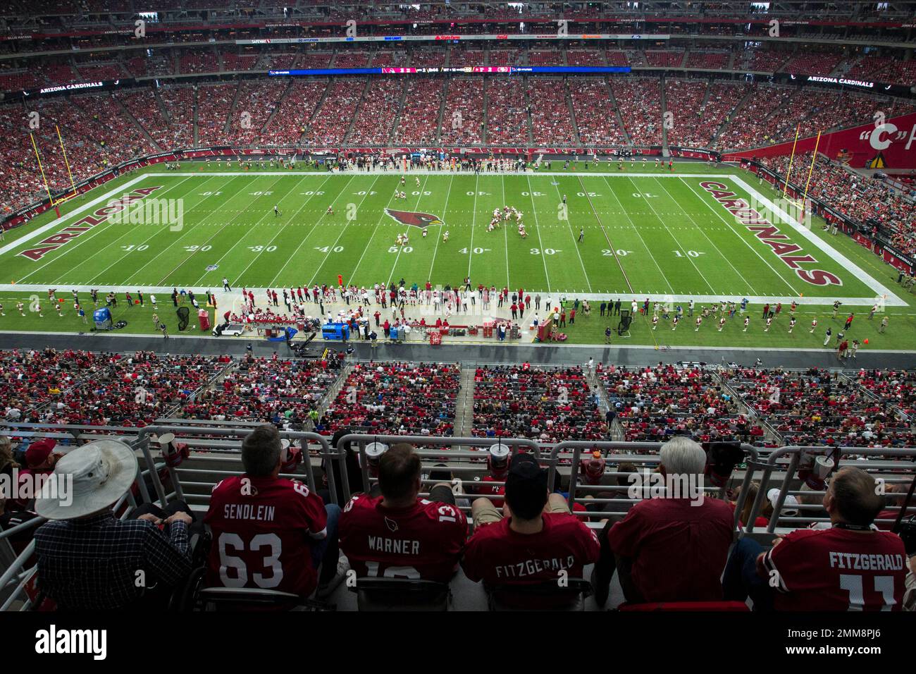 Arizona Cardinals play the San Francisco 49ers inside of State Farm Stadium  during the first half of an NFL football game, Sunday, Oct. 28, 2018, in  Glendale, Ariz. (AP Photo/Darryl Webb Stock