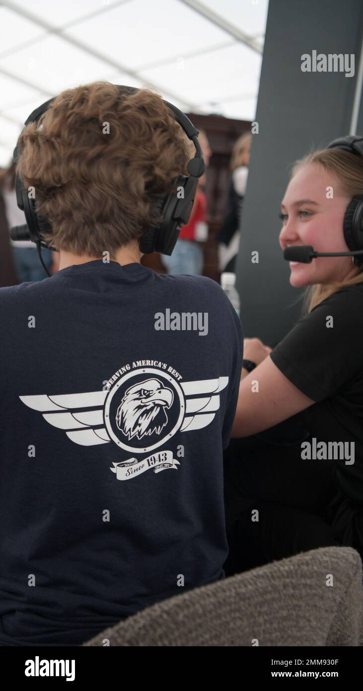 AFN Kaiserslautern hosts a radio show at the Ramstein Bazaar, at