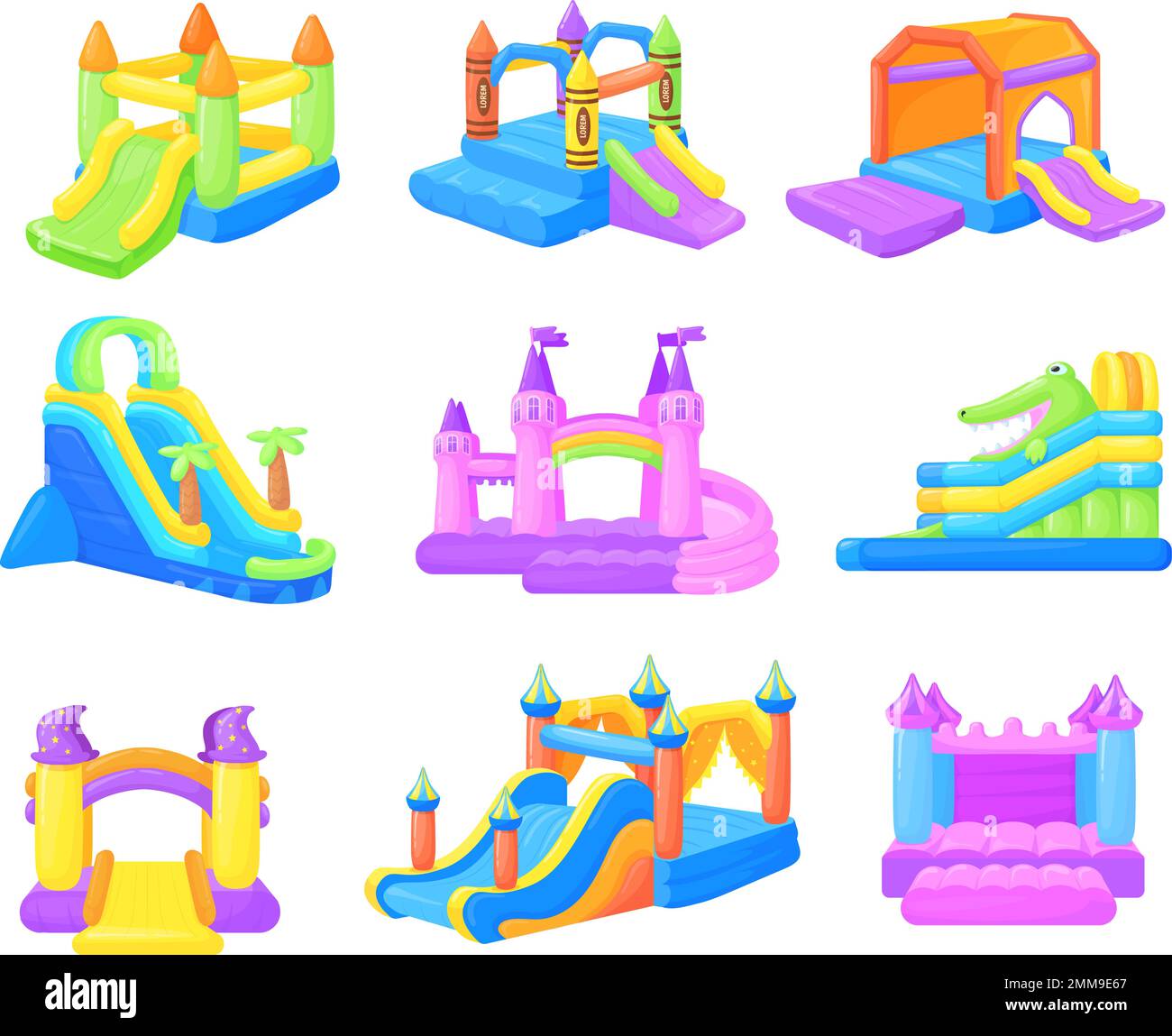 Inflatable slide Stock Vector Images Alamy