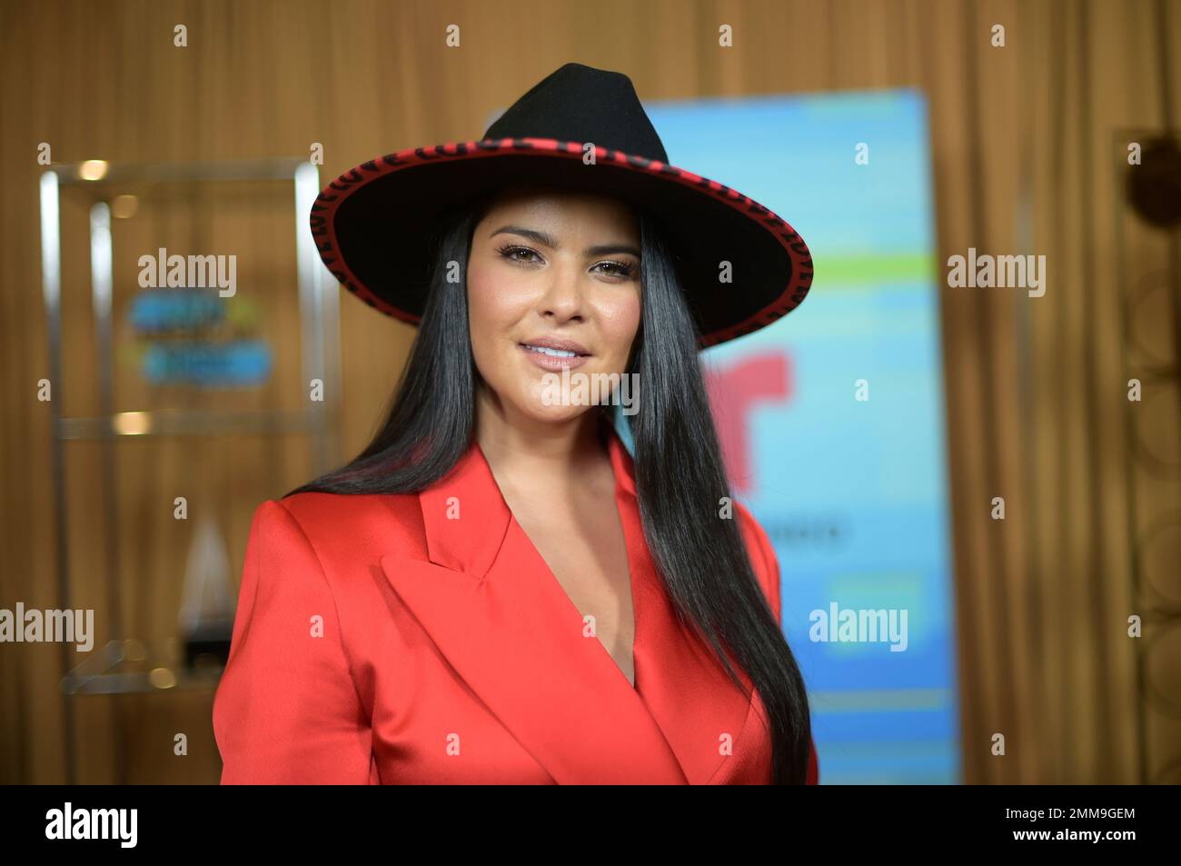 Litzy poses backstage at the Latin American Music Awards at the Dolby