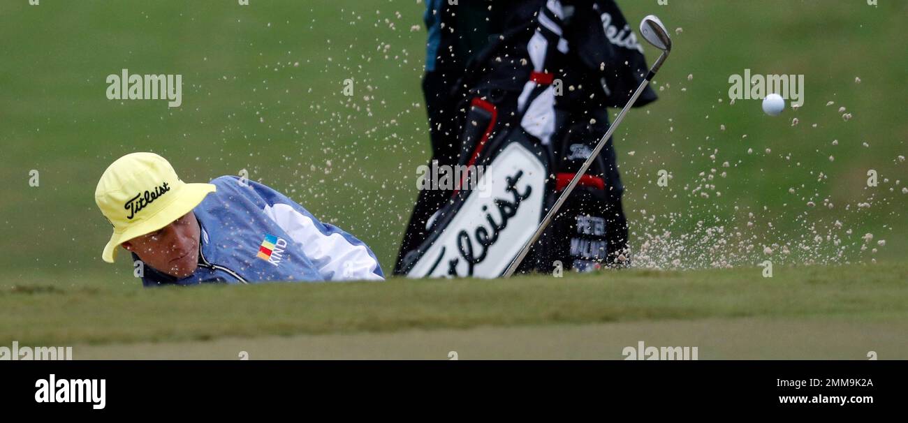 Peter Malnati hits out of a bunker during the first day of the