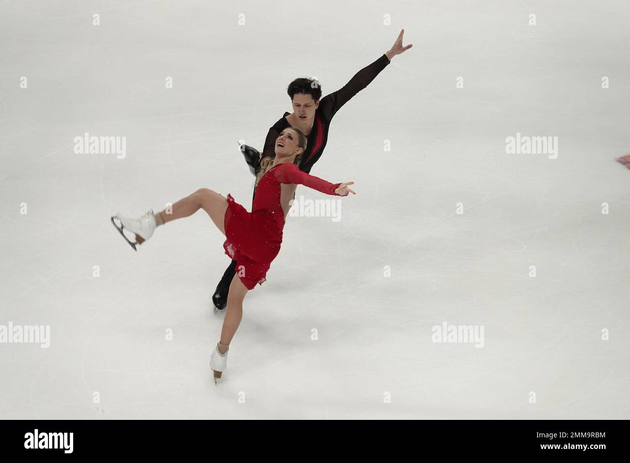 San Jose, CA, USA. 28th Jan, 2023. 4th Placed Emilea Zingas and Vadym Kolesnik perform at the