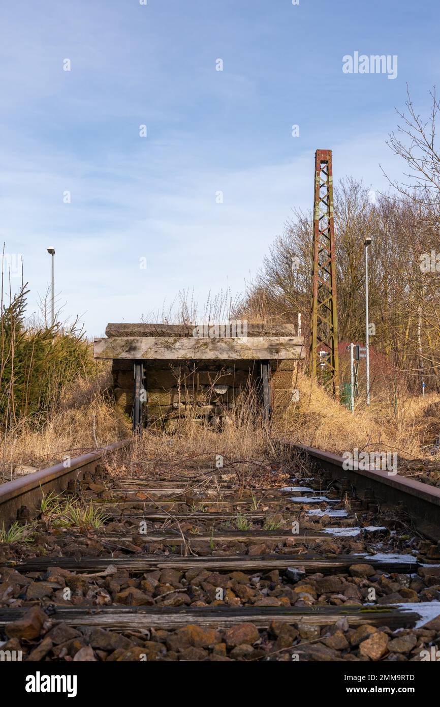 Huettenrode railway station in the Harz Mountains Stock Photo Alamy