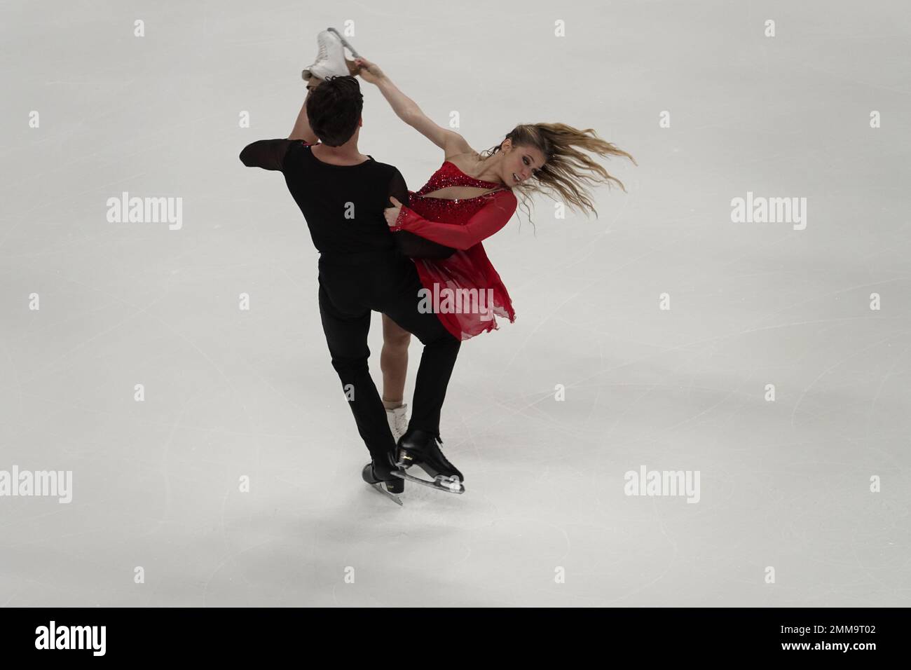 San Jose, CA, USA. 28th Jan, 2023. 4th Placed Emilea Zingas and Vadym Kolesnik perform at the