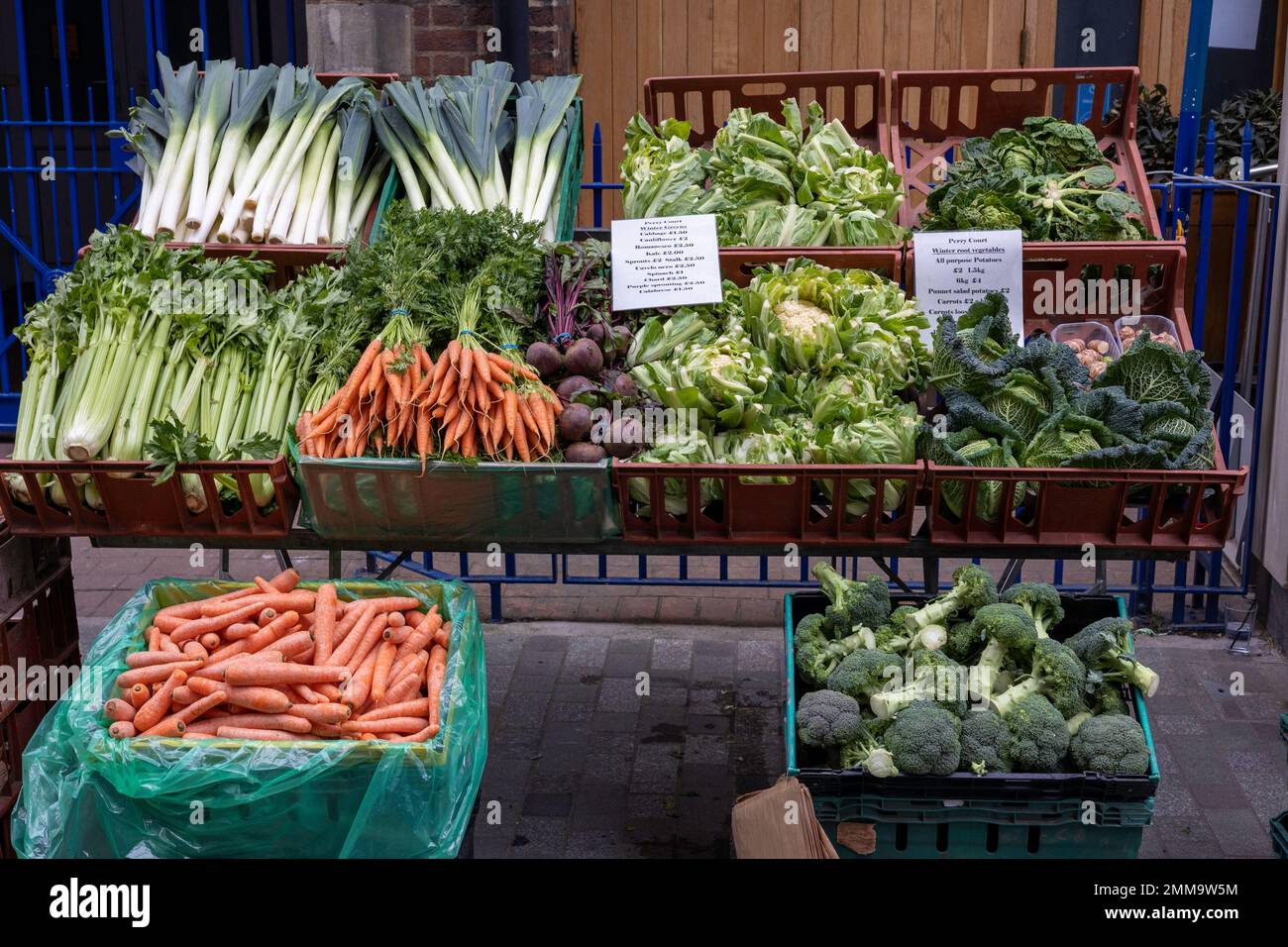 Vegetables for sale London Stock Photo Alamy