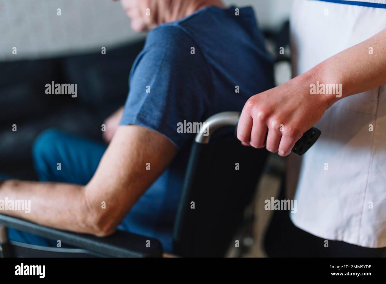 man wheelchair old age home. High resolution photo Stock Photo Alamy