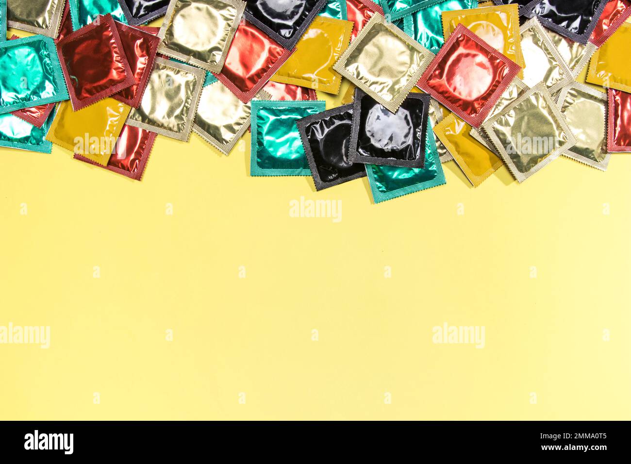top view frame with condoms copy space. High resolution photo Stock ... - High Rise Condoms With Private Viewing Platform