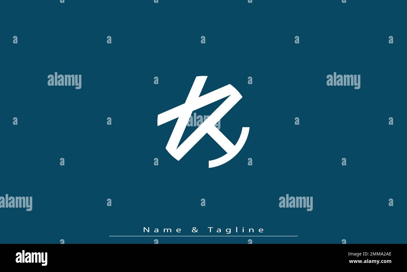 Alphabet letters Initials Monogram logo XH , HX Stock Vector