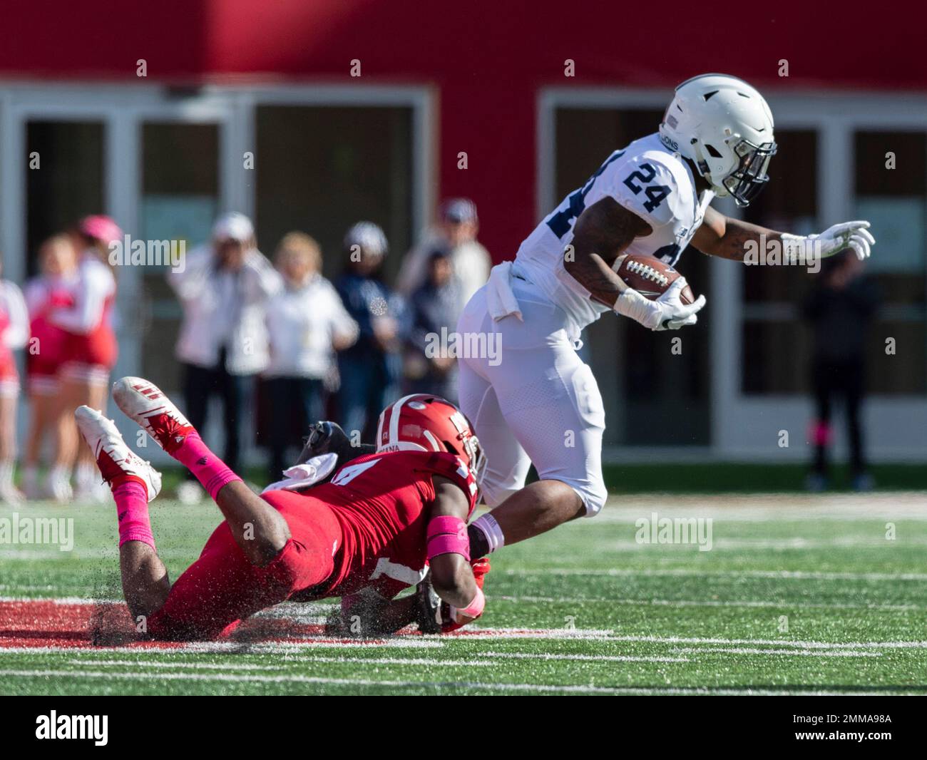 Indiana defensive back Raheem Layne (17) tackles Penn State running