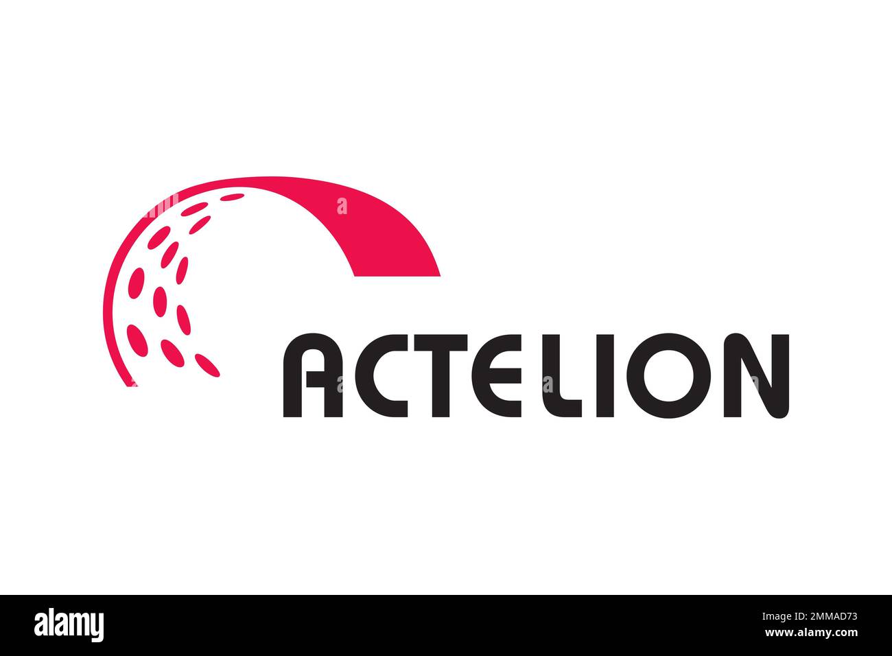 Actelion, white background, logo, brand name Stock Photo